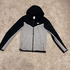 Nike Black and Gray Hoodie - Small/Tall